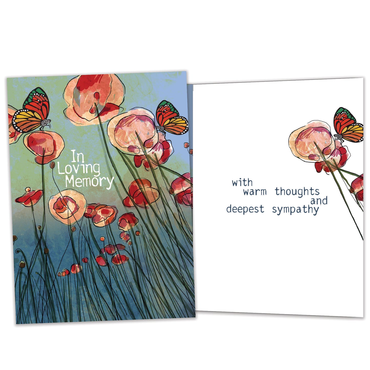 Poppies Remembrance Sympathy Card