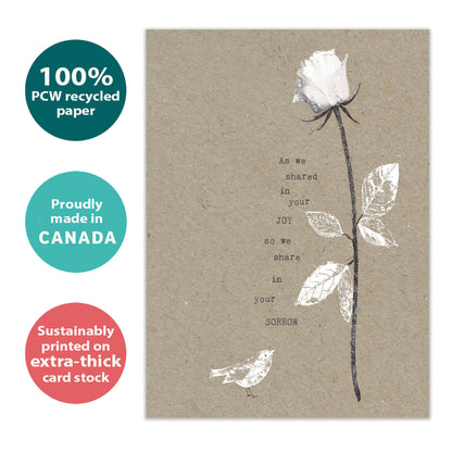 Joy and Sorrow Sympathy Card