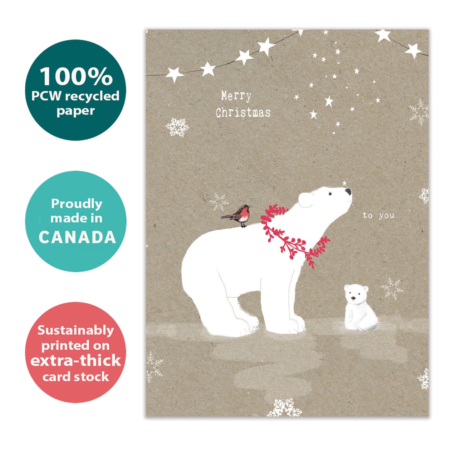 Sweet Polar Christmas Christmas Card