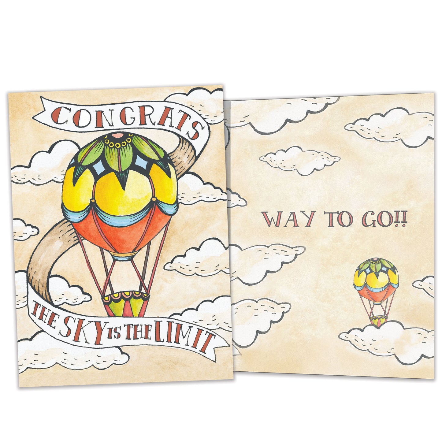 Congrats Balloon Congratulations Card