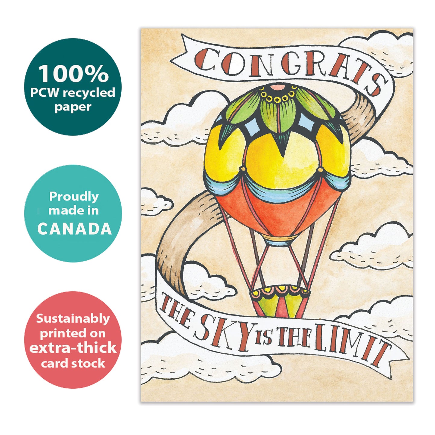 Congrats Balloon Congratulations Card