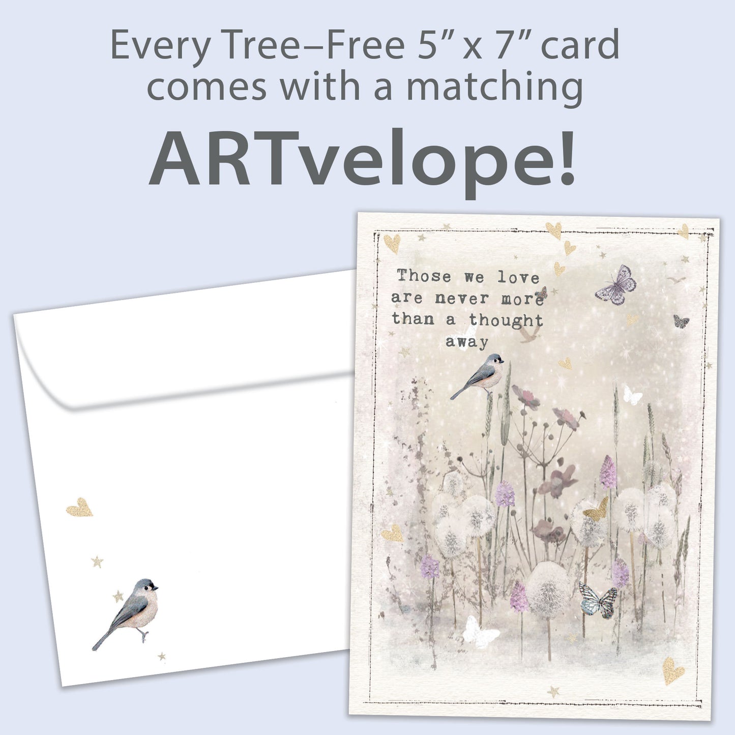 Just A Thought Away Sympathy Card