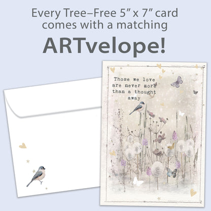 Just A Thought Away Sympathy Card