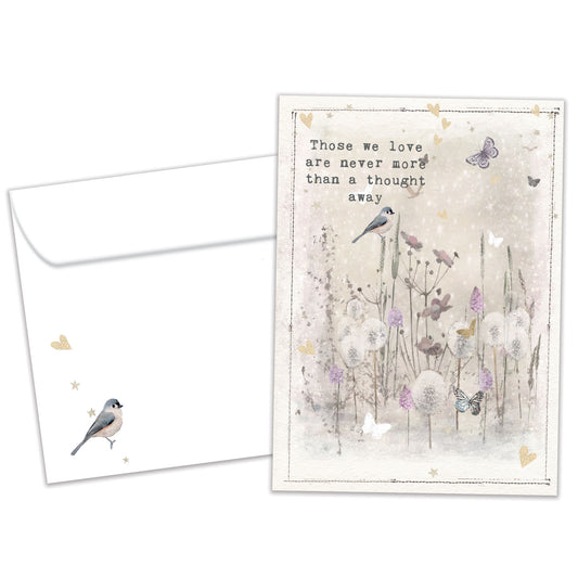 Just A Thought Away Sympathy Card
