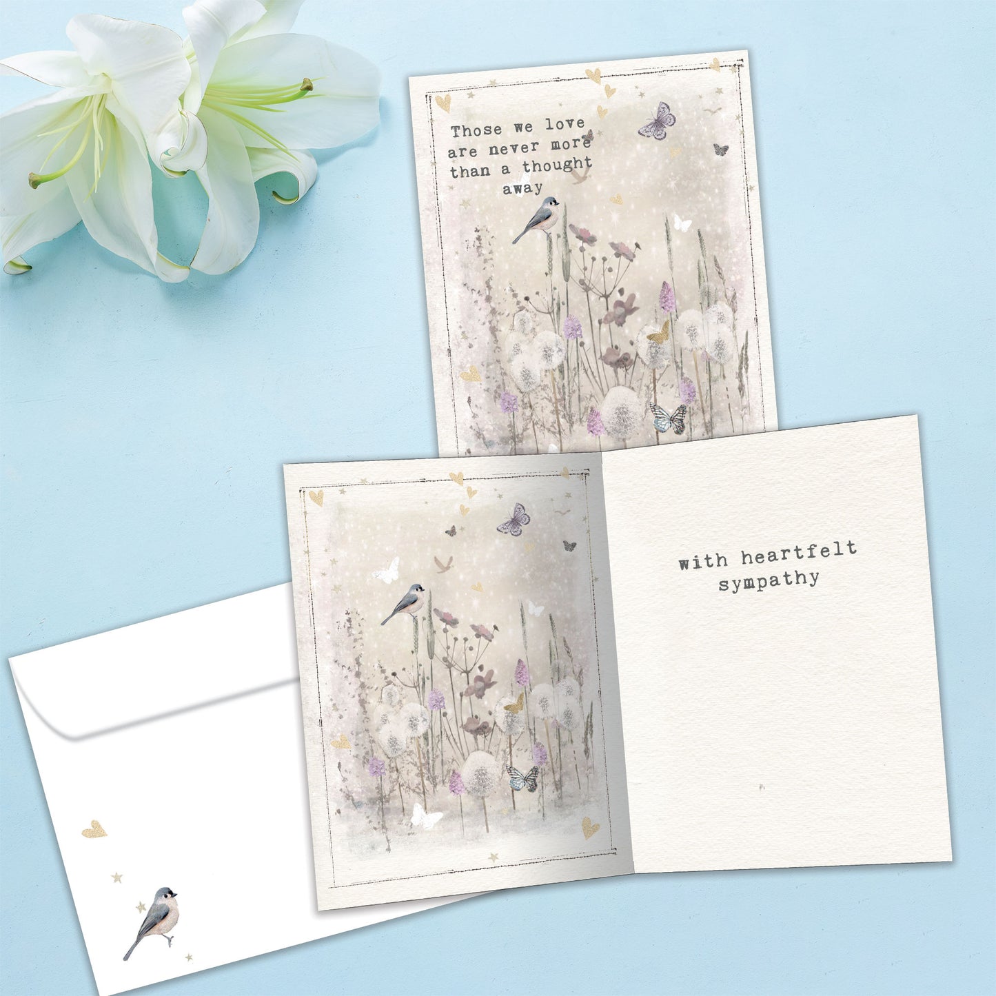 Just A Thought Away Sympathy Card
