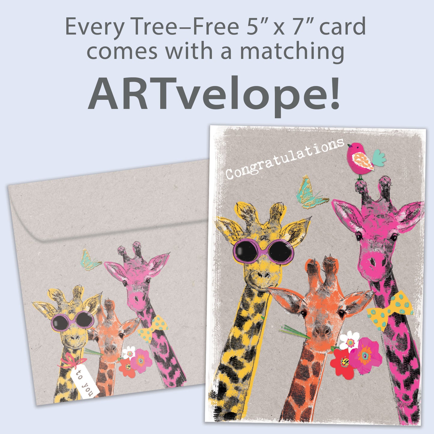 Proud Giraffes Congratulations Card