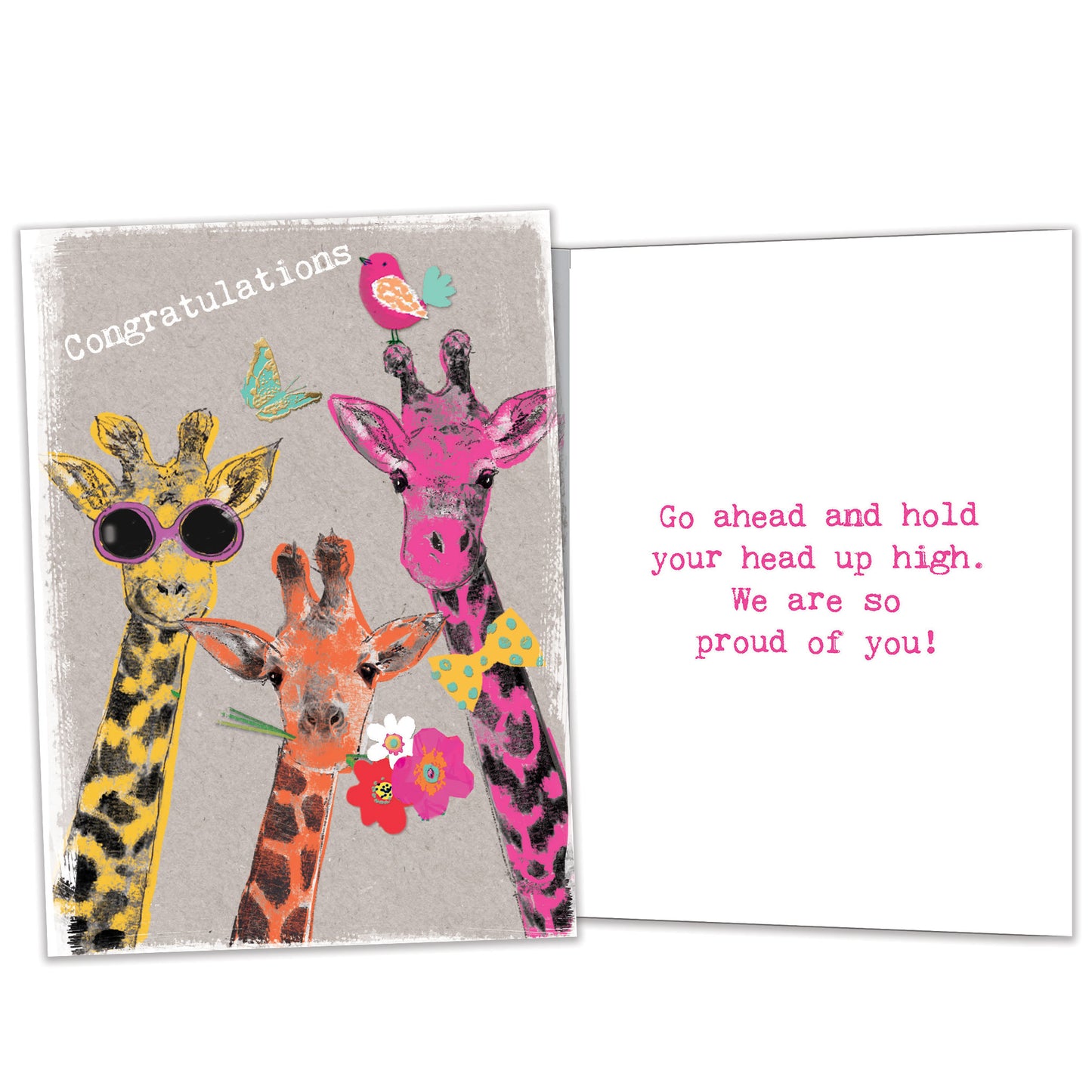 Proud Giraffes Congratulations Card