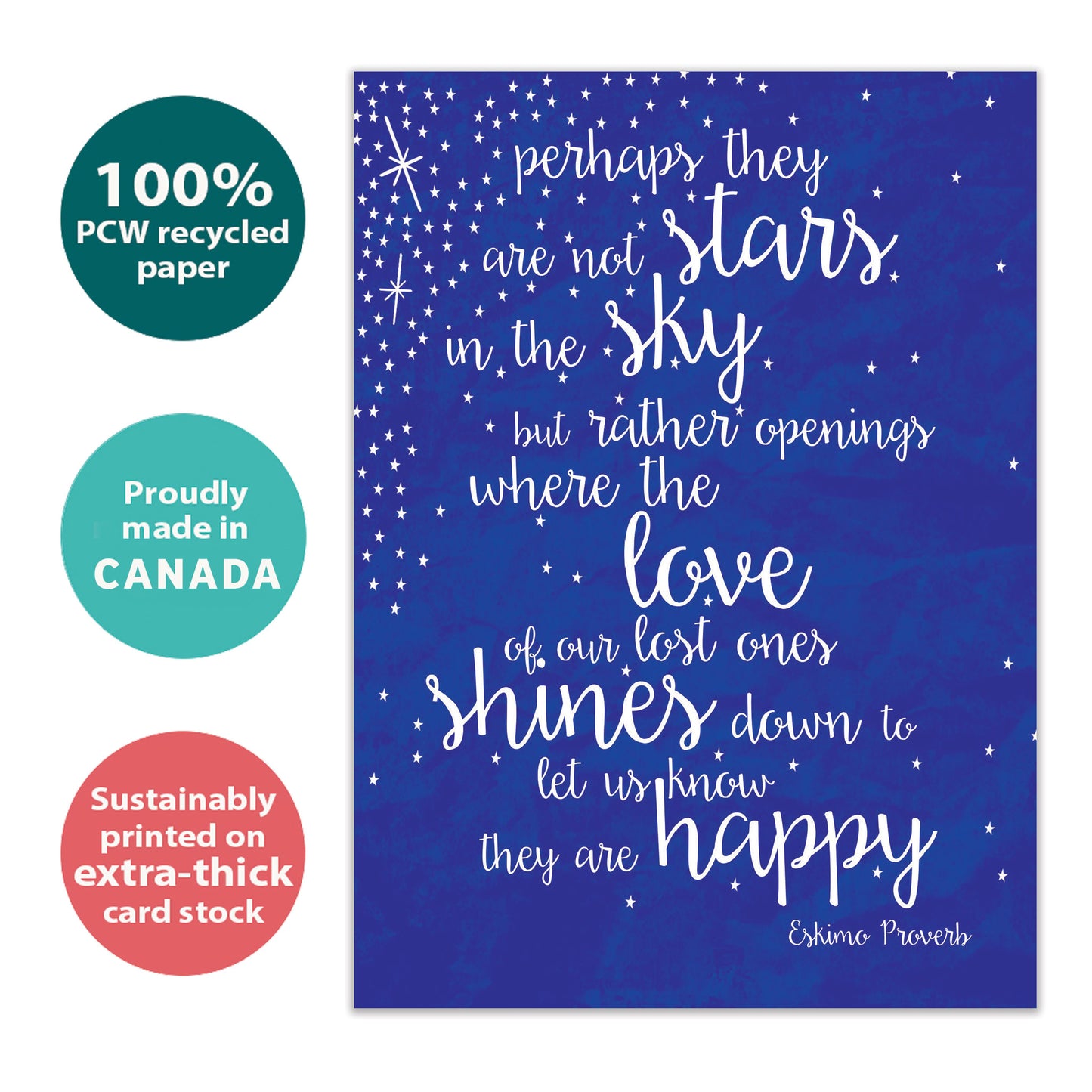Eskimo Proverb Sympathy Card