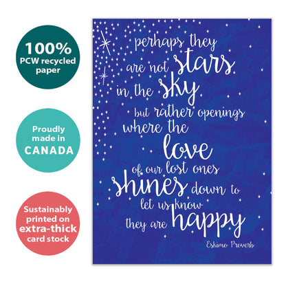 Eskimo Proverb Sympathy Card