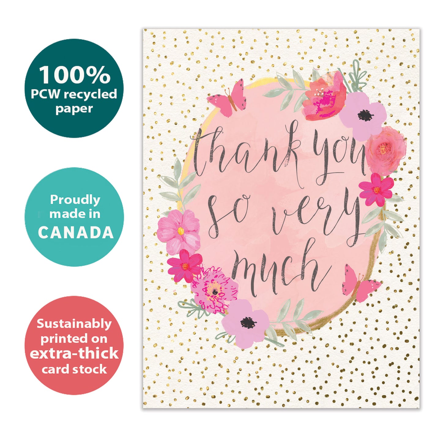 Boho Thank You Thank You Card
