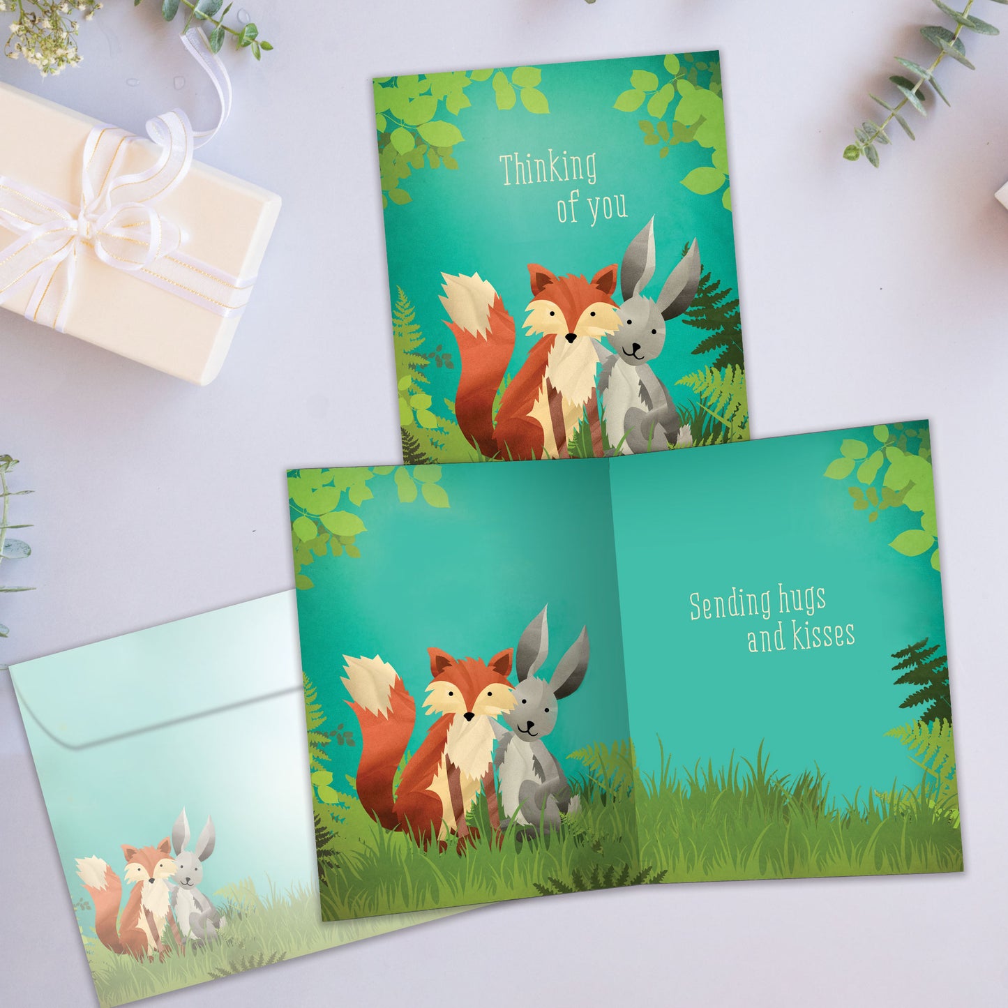 Deep Woods Thoughts Thinking of You Card