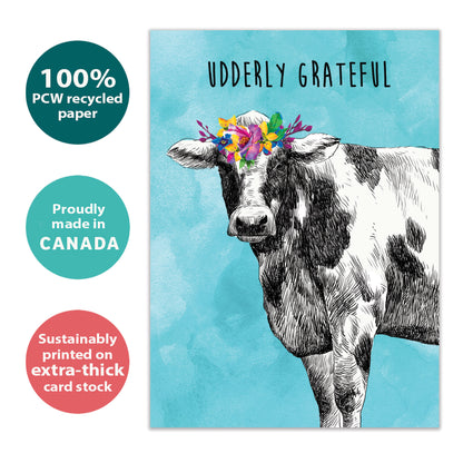 Udderly Grateful Thank You Card