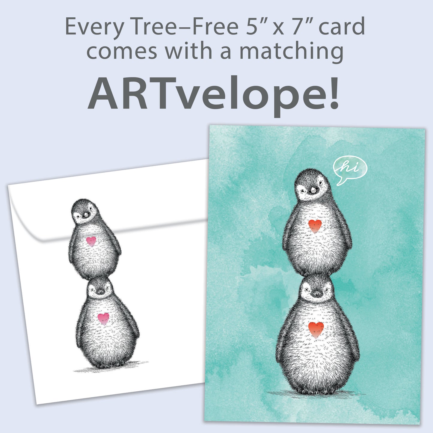 Penguin Pile Thinking of You Card