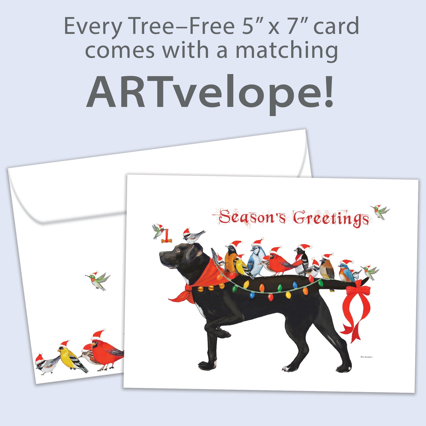 Bird Dog Christmas Christmas Card