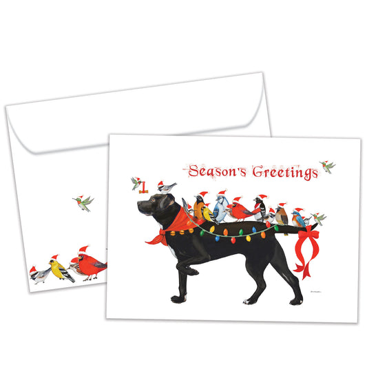 Bird Dog Christmas Christmas Card