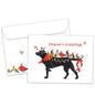 Bird Dog Christmas Christmas Card