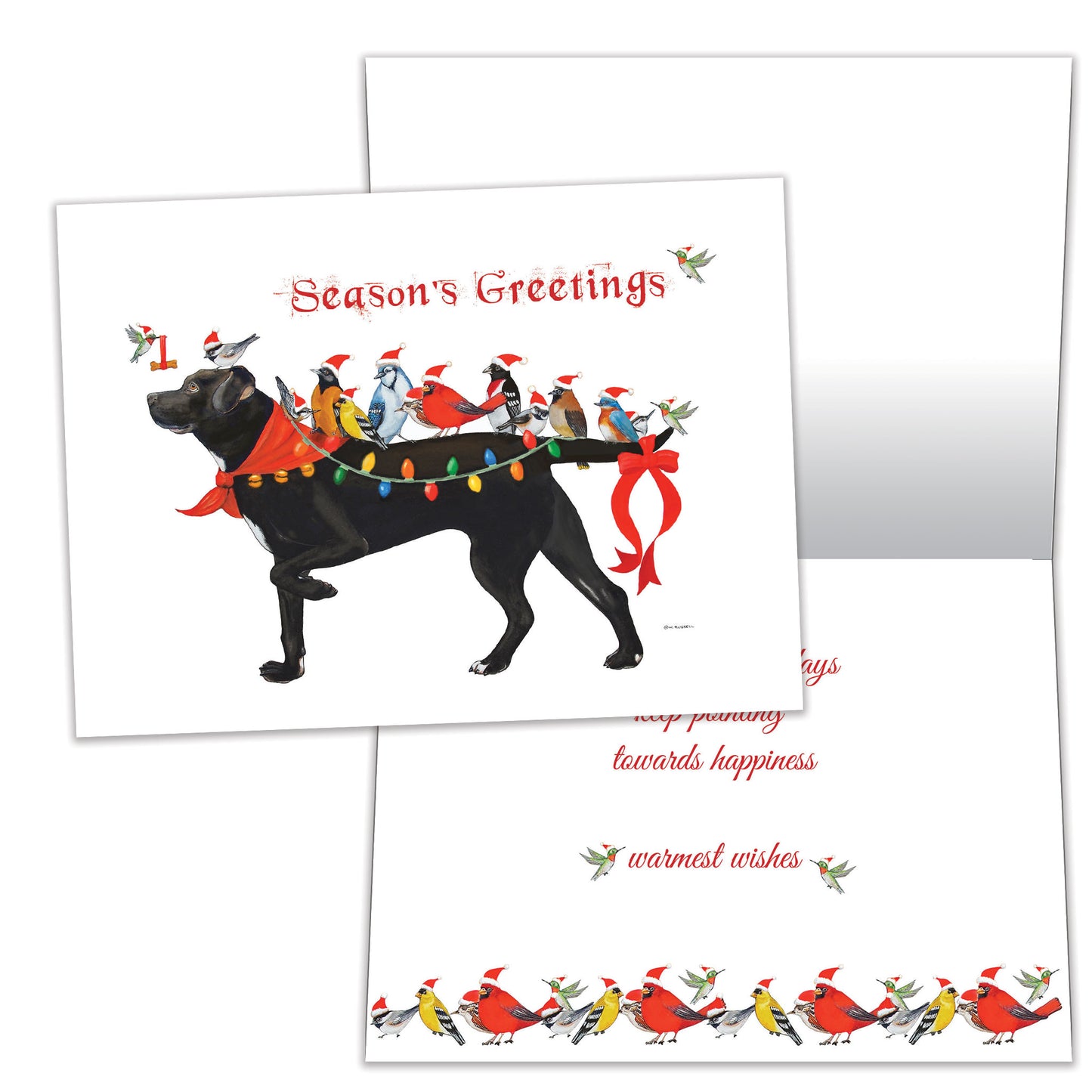 Bird Dog Christmas Christmas Card