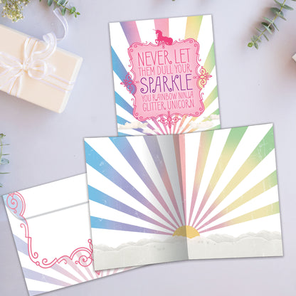 Rainbow Ninja Encouragement Card
