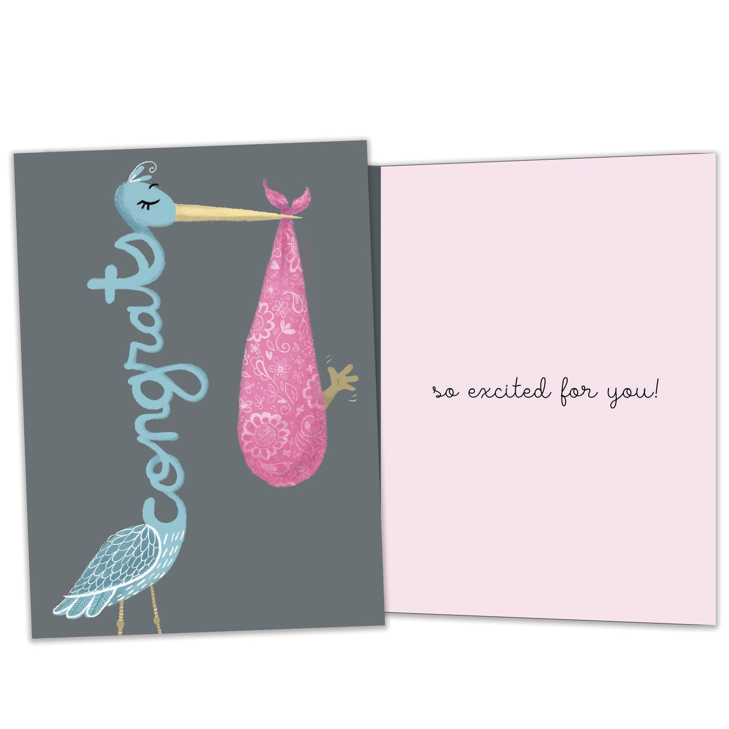 Congrats Stork New Baby Card