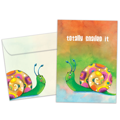 Snailed It Congratulations Card