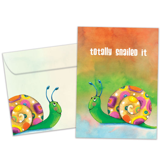 Snailed It Congratulations Card