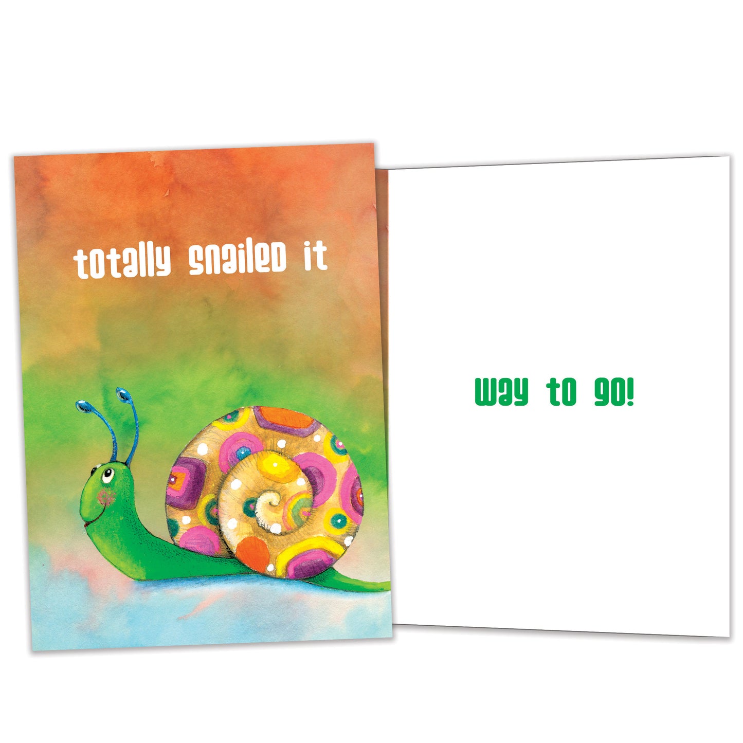Snailed It Congratulations Card