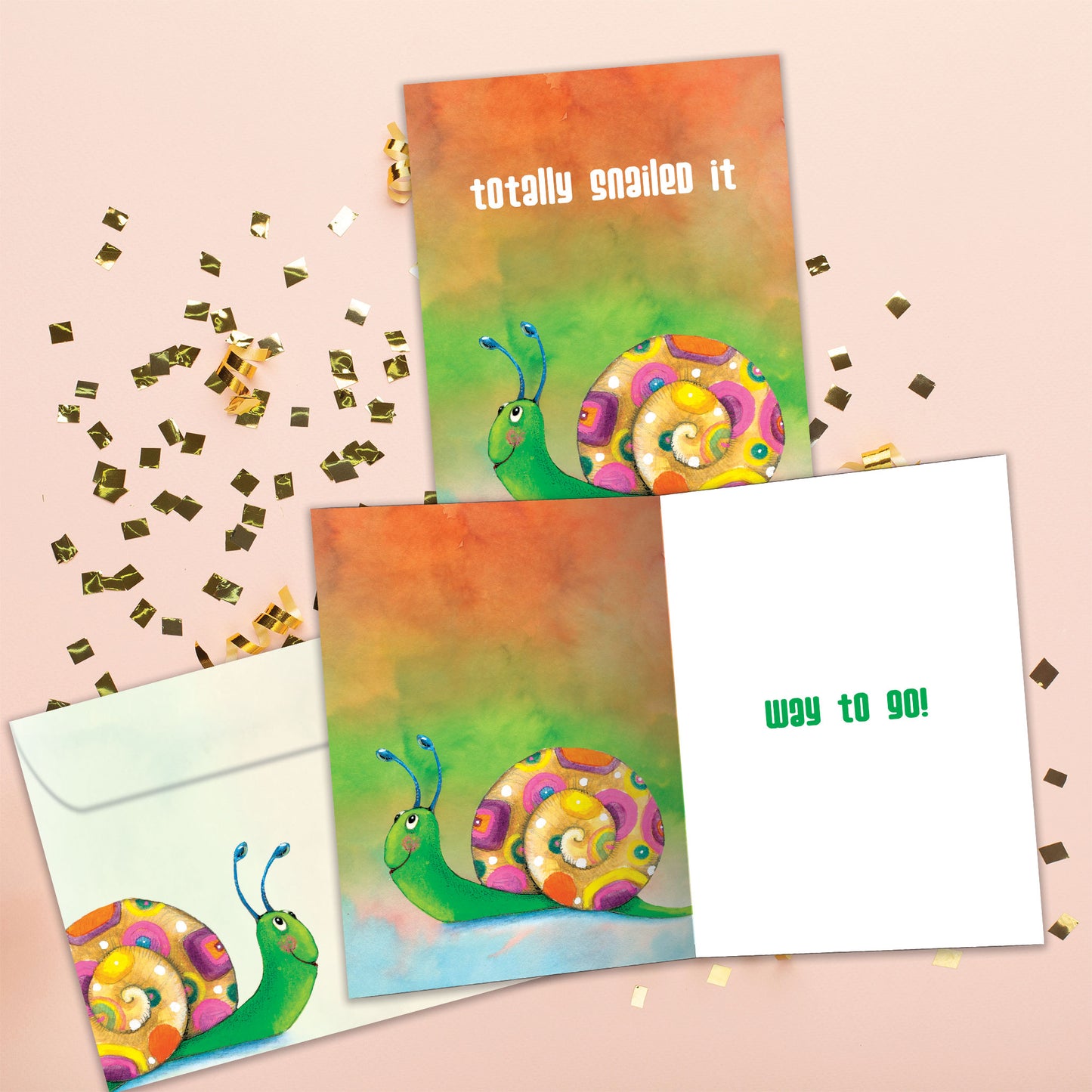 Snailed It Congratulations Card
