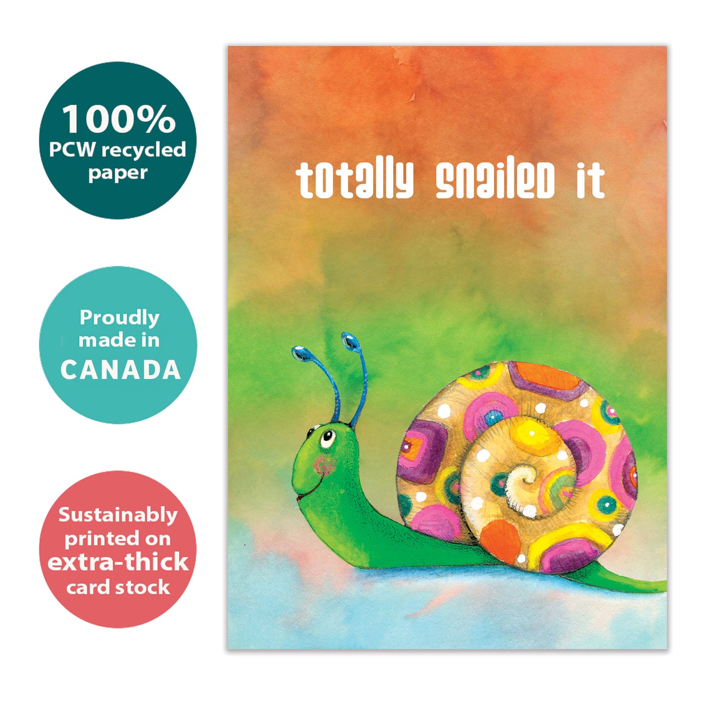 Snailed It Congratulations Card