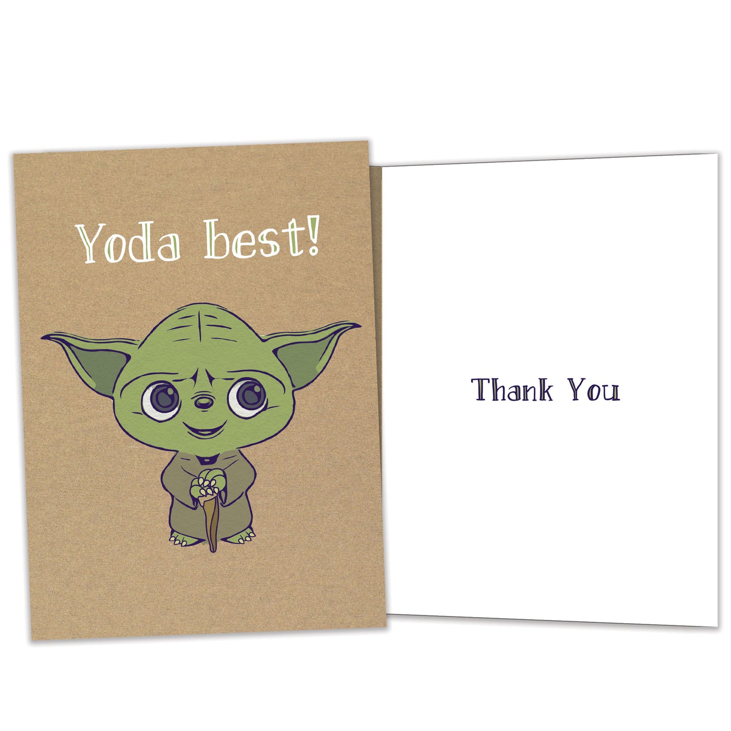Yoda Best Thank You Card