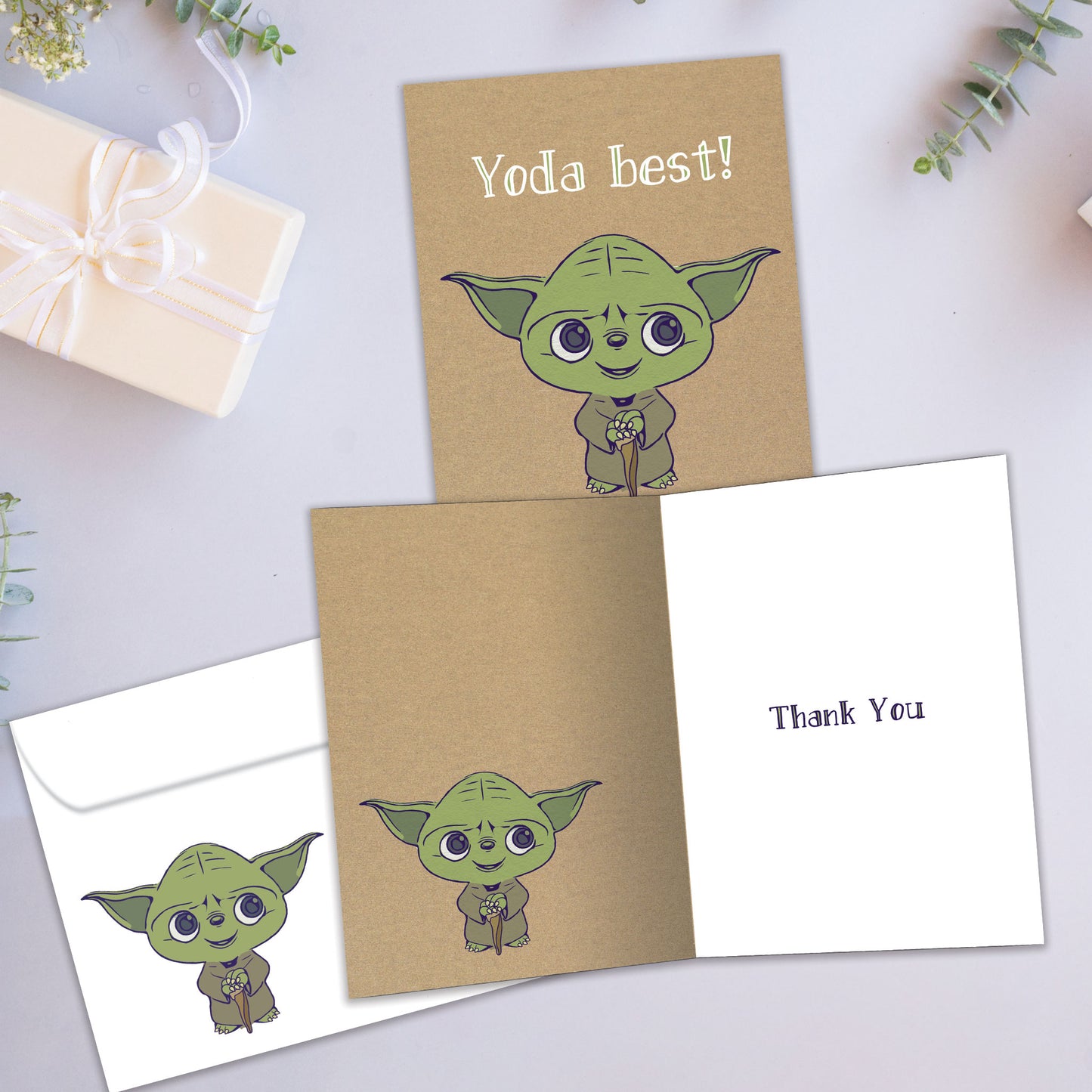 Yoda Best Thank You Card