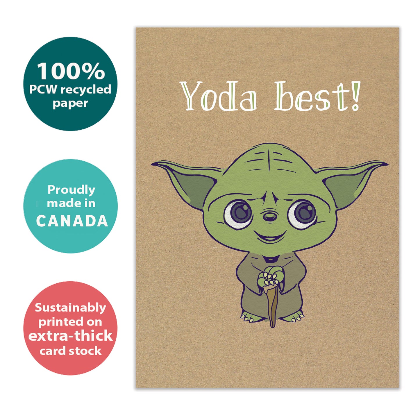 Yoda Best Thank You Card