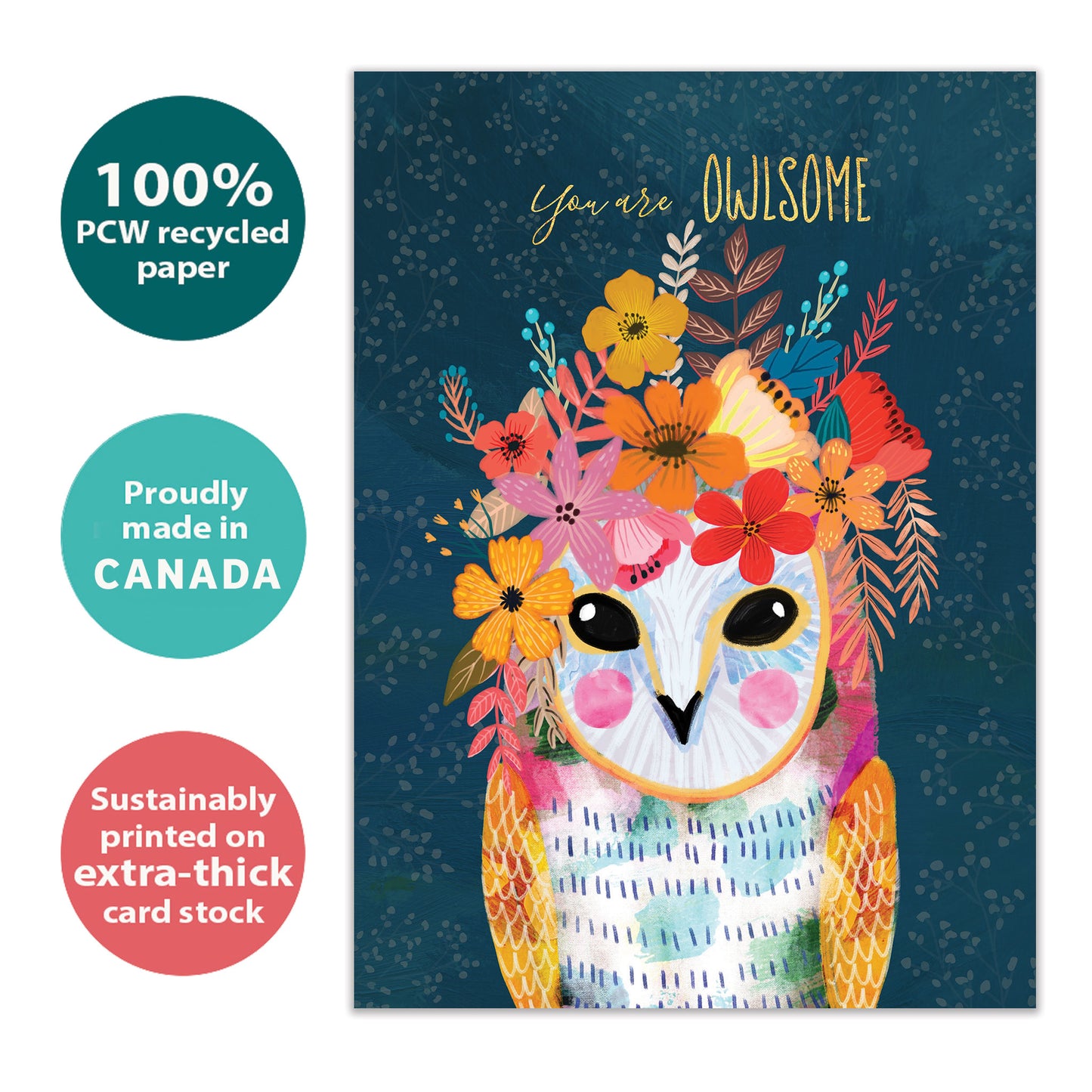 You Are Owlsome Friendship Card