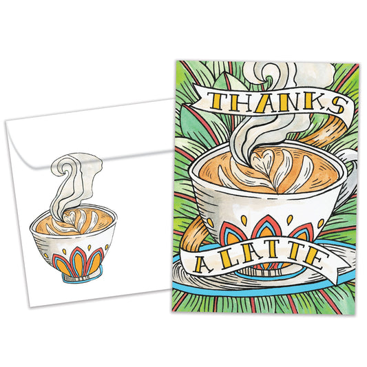 Thanks a Latte Thank You Card