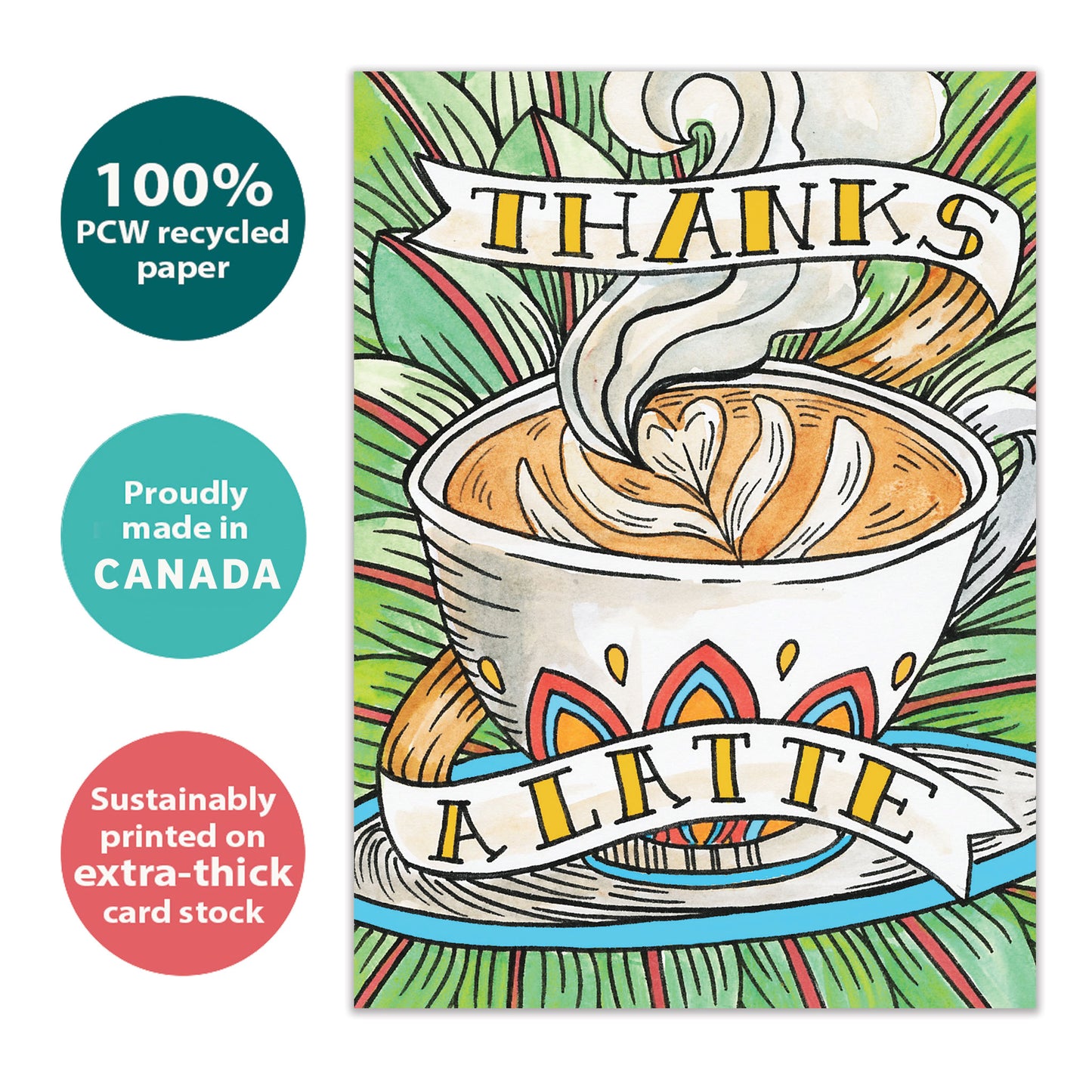 Thanks a Latte Thank You Card