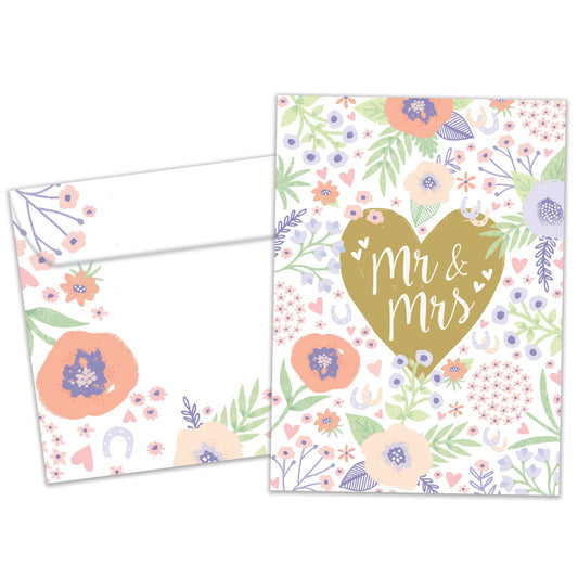 Mr. And Mrs. Wedding Card