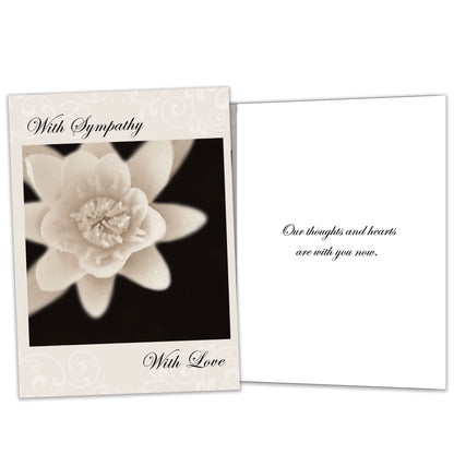 Thoughts And Hearts Sympathy Card