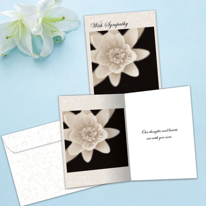 Thoughts And Hearts Sympathy Card