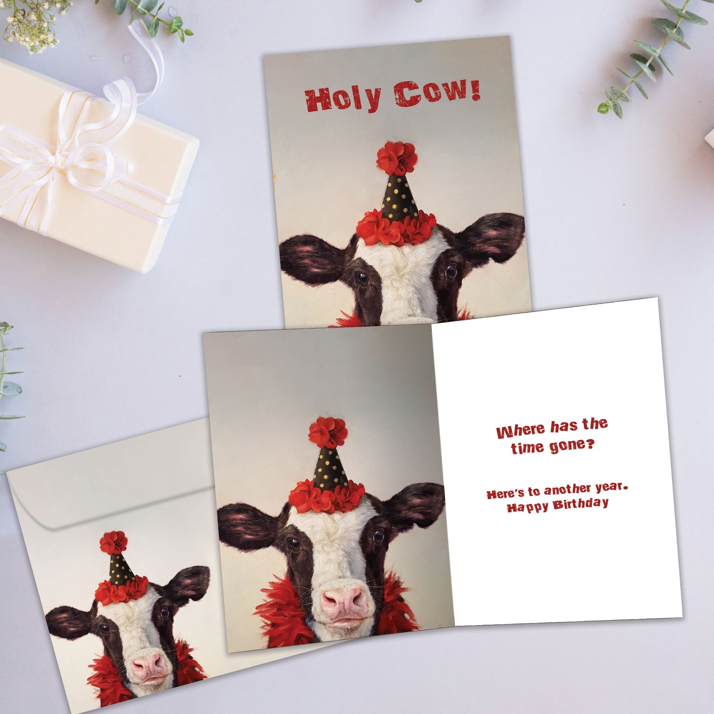 Holy Cow Birthday Card