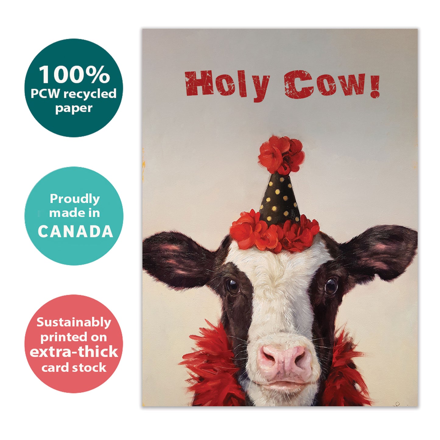 Holy Cow Birthday Card