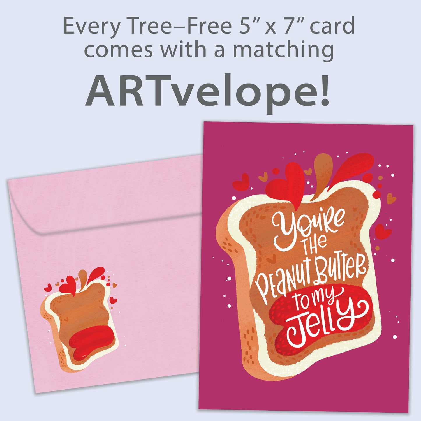 Peanut Butter And Jelly Valentine’s Day Card