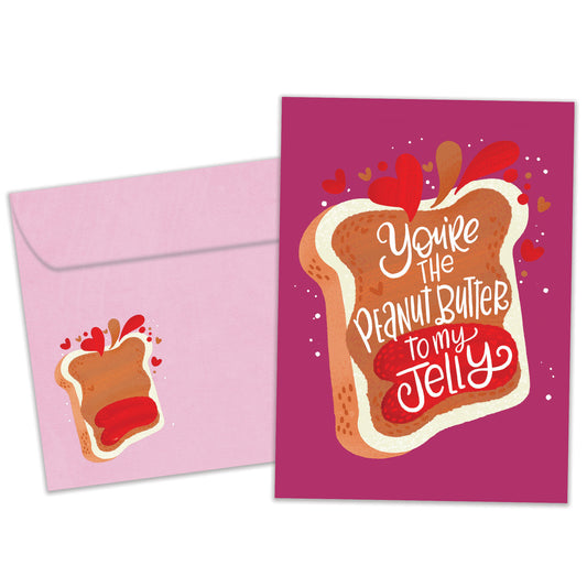 Peanut Butter And Jelly Valentine’s Day Card