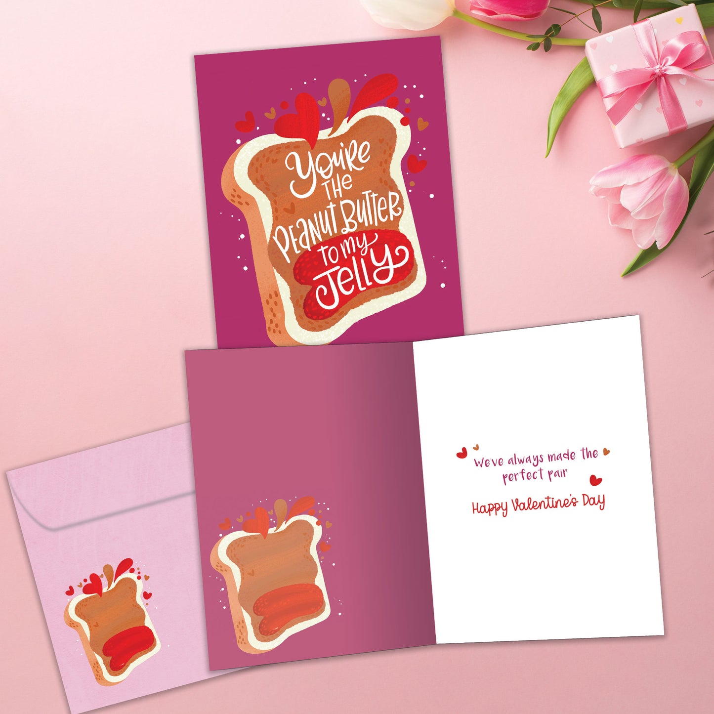 Peanut Butter And Jelly Valentine’s Day Card