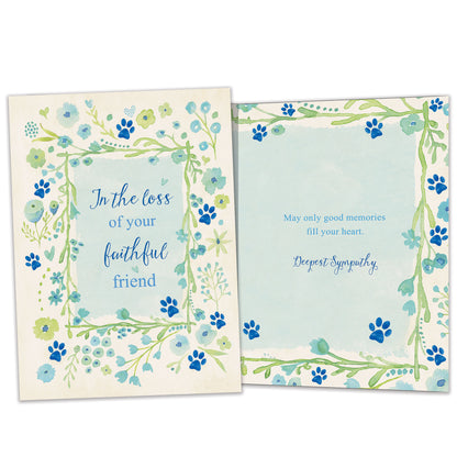 Faithful Friend Pet Sympathy Card