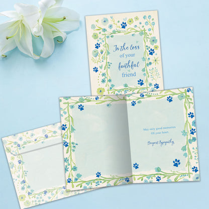 Faithful Friend Pet Sympathy Card
