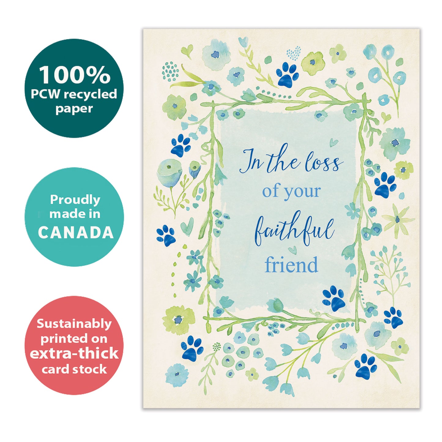 Faithful Friend Pet Sympathy Card