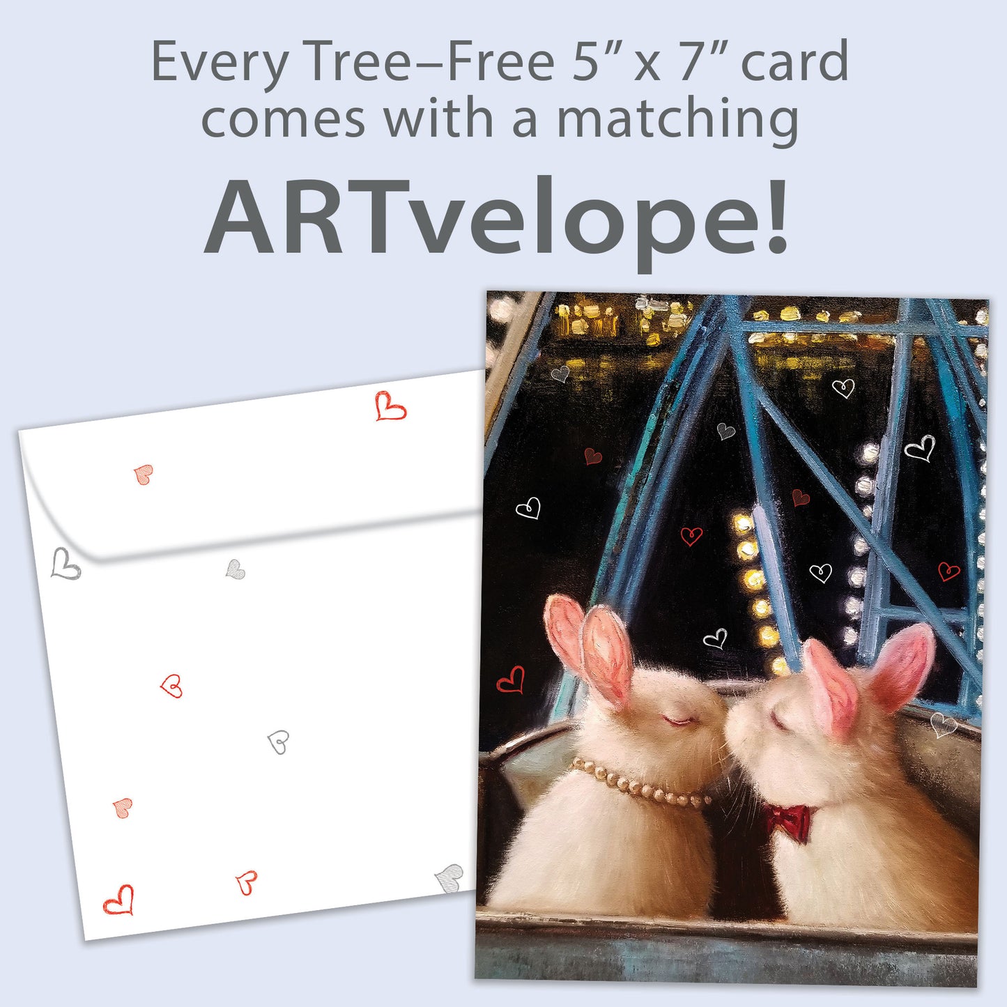 Love Bunnies Valentine’s Day Card