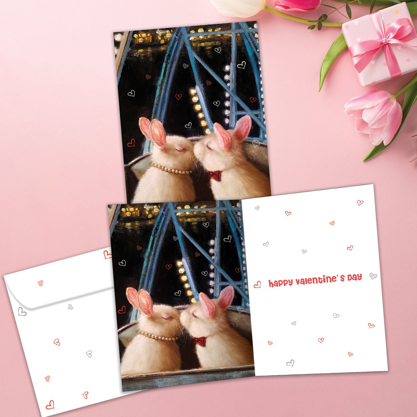Love Bunnies Valentine’s Day Card