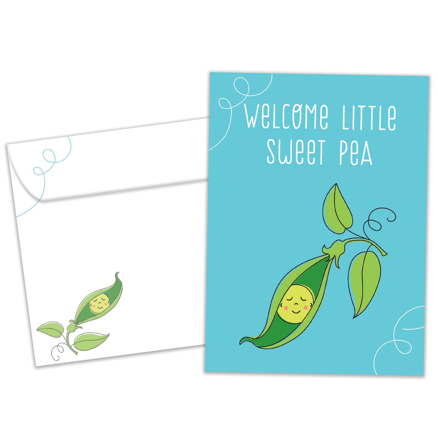 Welcome Sweet Pea New Baby Card