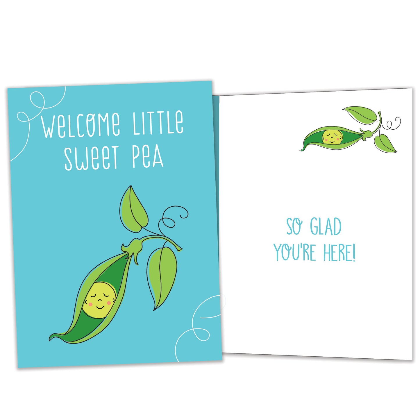 Welcome Sweet Pea New Baby Card