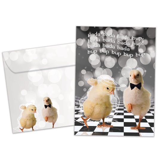 Chicken Dance Wedding Wedding Card